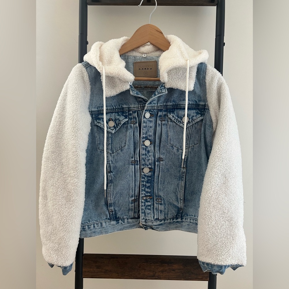 Blank NYC Denim and Sherpa Jacket